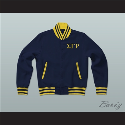 Sigma Gamma Rho Sorority Varsity Letterman Jacket-Style Sweatshirt
