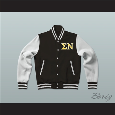 Sigma Nu Fraternity Varsity Letterman Jacket-Style Sweatshirt