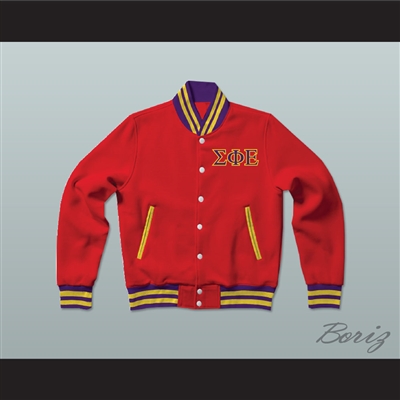 Sigma Phi Epsilon Fraternity Varsity Letterman Jacket-Style Sweatshirt