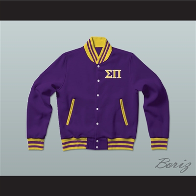 Sigma Pi Fraternity Varsity Letterman Jacket-Style Sweatshirt