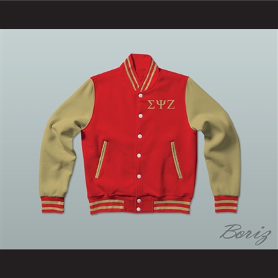 Sigma Psi Zeta Sorority Varsity Letterman Jacket-Style Sweatshirt