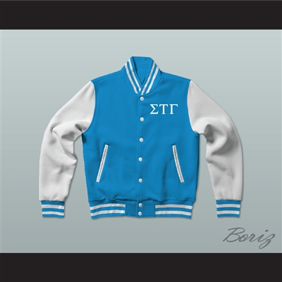 Sigma Tau Gamma Fraternity Varsity Letterman Jacket-Style Sweatshirt
