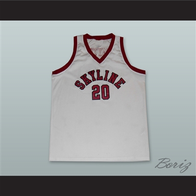 Gary Payton 20 Skyline High School Basketball Jersey White