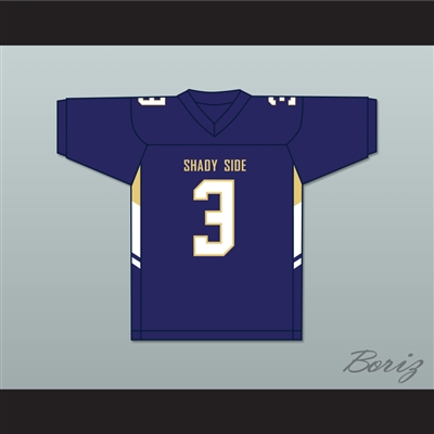 Skyy Moore 3 Shady Side Academy Bulldogs Navy Blue Football Jersey 2