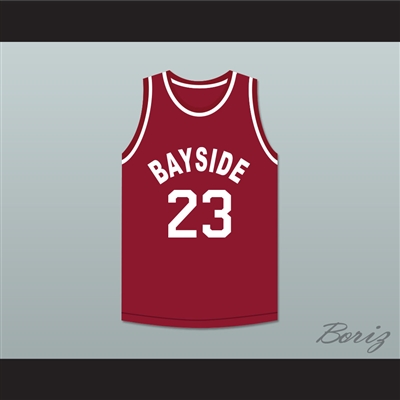 Saved By The Bell AC Slater 23 Bayside Tigers Basketball Jersey Away
