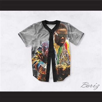 Biggie Smalls 69 Stack the Loot NYC Design Baseball Jersey