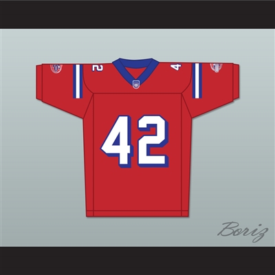 Michael Jace Ray Smith 42 Washington Sentinels Home Football Jersey The Replacements Includes League Patch 2