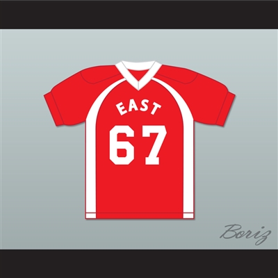 East/West College Bowl Tyroil Smoochie-Wallace 67 East Football Jersey Key & Peele