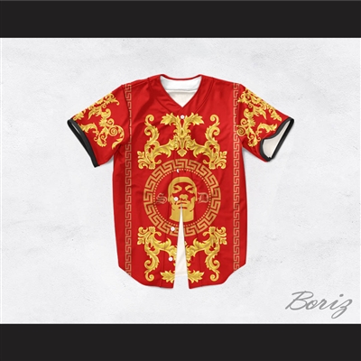 Snoop Dogg 05 Italian Style Red Baseball Jersey