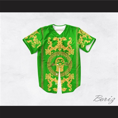 Snoop Dogg 05 Italian Style Green Baseball Jersey