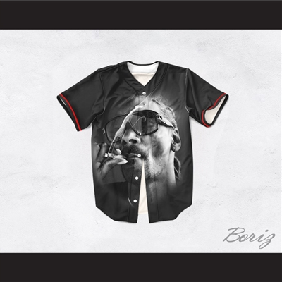 Snoop Dogg 19 Smoke Black Baseball Jersey