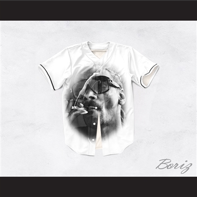 Snoop Dogg 19 Smoke White Baseball Jersey