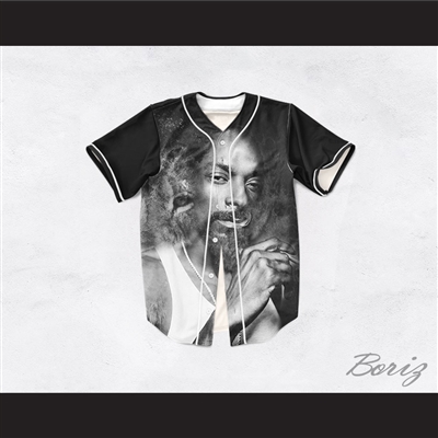 Snoop Dogg 99 Smoke Cloud Black Lion Baseball Jersey