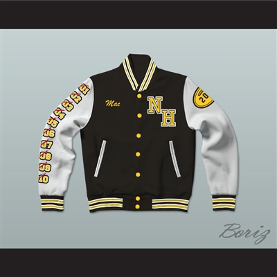 Snoop Dogg N. Hale High School Black Varsity Letterman Jacket-Style Sweatshirt
