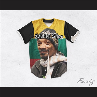 Snoop Lion 33 Rasta Style Baseball Jersey