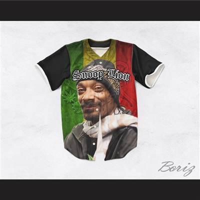 Snoop Lion 33 Rasta Style Lion Baseball Jersey