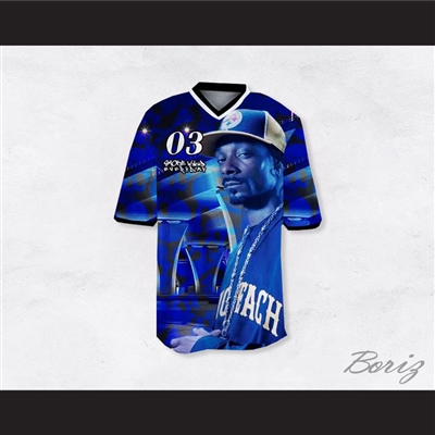 Snoop Dogg 03 Smoke Weed Everyday Blue Design Football Jersey