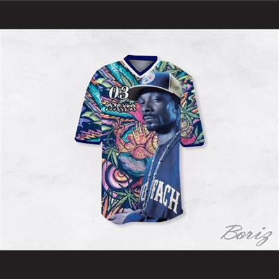 Snoop Dogg 03 Smoke Weed Everyday Psychedelic Football Jersey