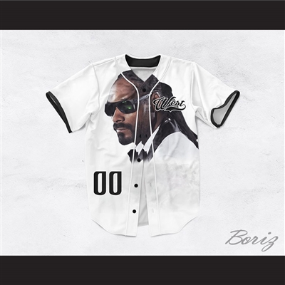 Snoop Dogg 00 Westside White Baseball Jersey