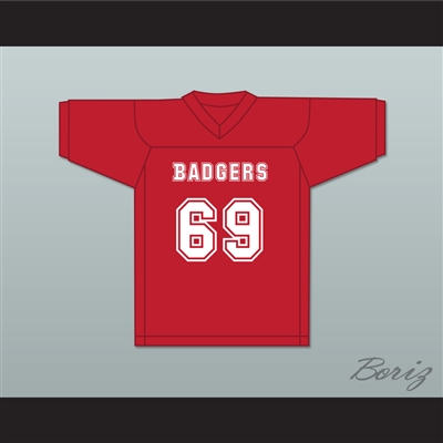 Sonny D 69 Putnam Badgers High School Red Football Jersey The Turkey Bowl