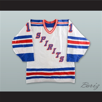Soren True 11 Flint Spirits White Hockey Jersey