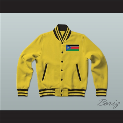 South Sudan Varsity Letterman Jacket-Style Sweatshirt