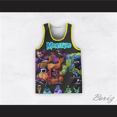 Monstars 0 Space Jam Dye Sub Graphics Basketball Jersey