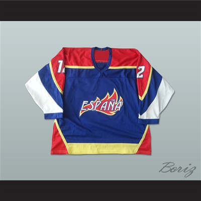 Spain Alejandro Calvo 12 Hockey Jersey