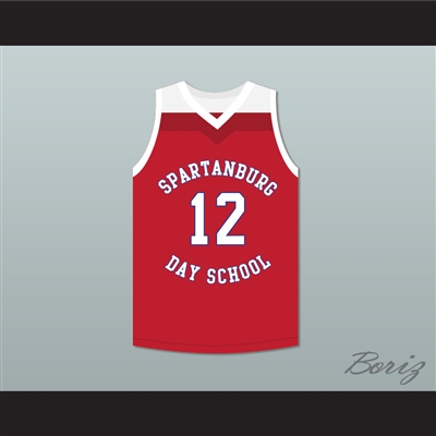Zion Williamson 12 Spartanburg Day School Griffins Red Basketball Jersey 2