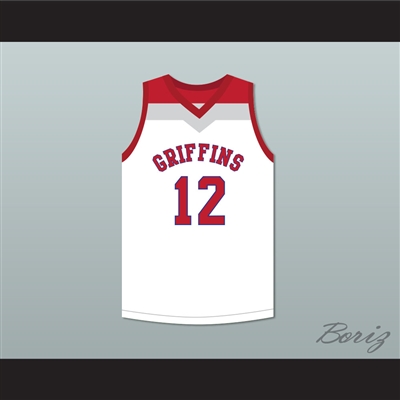 Zion Williamson 12 Spartanburg Day School Griffins White Basketball Jersey 1