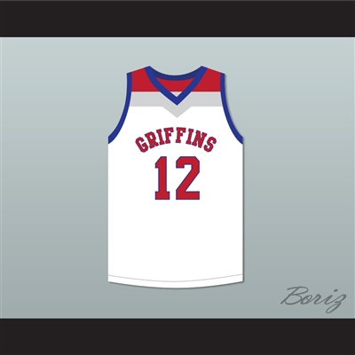 Zion Williamson 12 Spartanburg Day School Griffins White Basketball Jersey 4