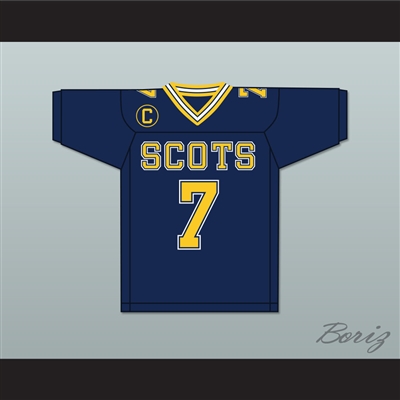 Matthew Stafford 7 Highland Park High School Scots Navy Blue Football Jersey 4