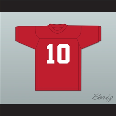 Stan Gable 10 Adams College Atoms Red Practice Football Jersey Revenge of the Nerds 1