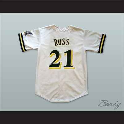 Bernie Mac Stan Ross 21 Pro Career White Baseball Jersey Mr 3000