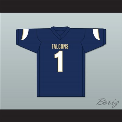 Stefon Diggs 1 Our Lady of Good Counsel High School Falcons Navy Blue Football Jersey 2