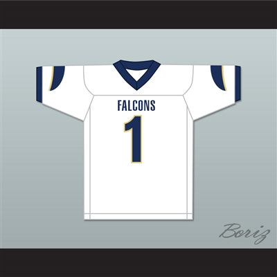 Stefon Diggs 1 Our Lady of Good Counsel High School Falcons White Football Jersey 2