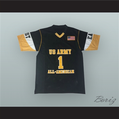 Stefon Diggs 1 U.S. Army High School All-American East Black Football Jersey