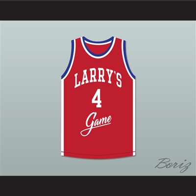 Steve Alford 4 Larry's Game Red Basketball Jersey 1988 Charity Event