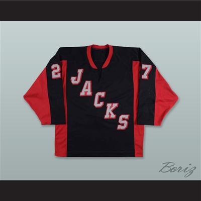 Steve Shrum 27 Odessa Jackalopes Black Hockey Jersey