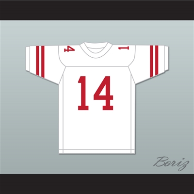 Steve Young 14 Greenwich High School Cardinals White Football Jersey 1