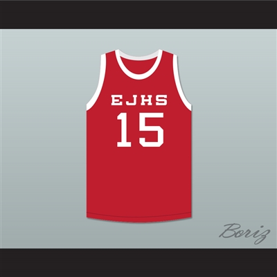 Steve Young 15 Eastern Junior High School Red Basketball Jersey