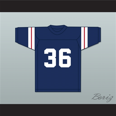 Steve Young 36 North Mianus Cowboys Navy Blue Football Jersey
