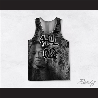 Dr Dre 02 Still Dre Cannabis Gray Basketball Jersey