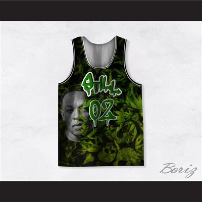 Dr Dre 02 Still Dre Cannabis Green Basketball Jersey