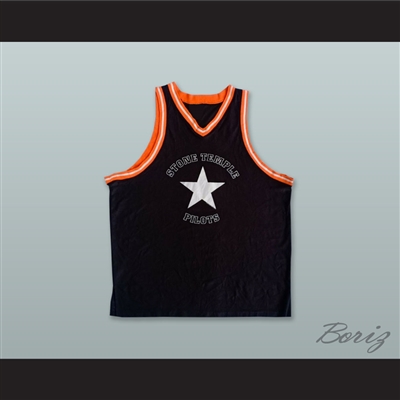 Stone Temple Pilots 4 Black Basketball Jersey