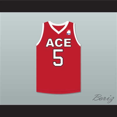 Swaggy P. 5 ACE Family Charity Red Basketball Jersey