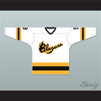 EHL Syracuse Blazers 9 White Hockey Jersey