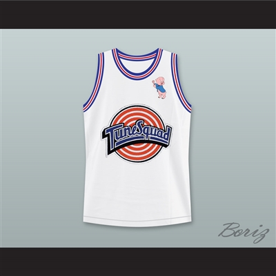 Space Jam Porky Pig 8 Tune Squad Basketball Jersey with Porky Pig Patch