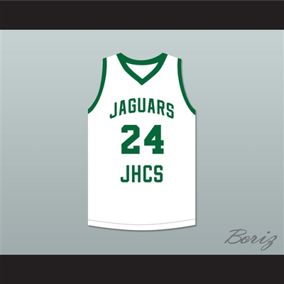 Tacko Fall 24 Jamie's House Charter School Jaguars White Basketball Jersey