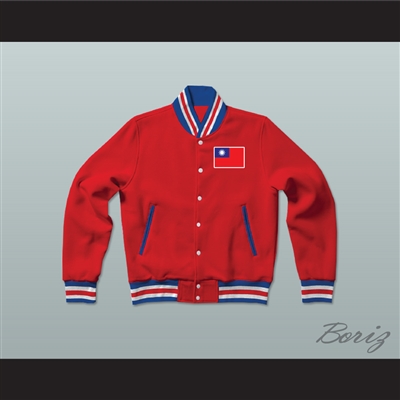 Taiwan Varsity Letterman Jacket-Style Sweatshirt